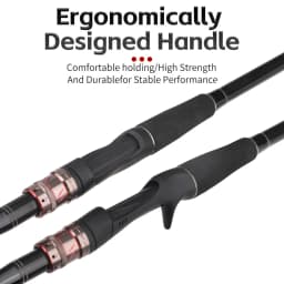 4 Sections Lure Fishing Rod Spinning/Casting Fishing Pole H Power Carbon Fiber Travel Rod Lure Weight 14-35g 1.8M/2.1M