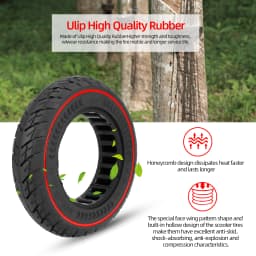 2Pcs 8 1/2x2(50-134) Off-road Solid Tire 8.5x2 Thickened Anti-puncture Tyre For VSETT 8 9 & 9+/ZERO 8 9/Inokim Light 2 Scooter
