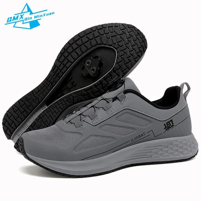 Mountain Biking Shoes Men 2024 Flat Pedals MTB SPD Downhill Enduro Shoes Compatible with All 2-Bolt and Flat Pedals Cycling Shoe