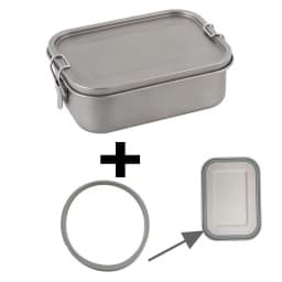 800ml/1200ml Healthy Titanium Alloy Portable Bento Dinner Box Leak-Proof Lunch Box Rectangle Food Storage Containers TitaniumBox