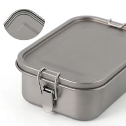 800ml/1200ml Healthy Titanium Alloy Portable Bento Dinner Box Leak-Proof Lunch Box Rectangle Food Storage Containers TitaniumBox