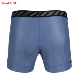 Santic Men's Cycling Shorts Breathable and Quick Drying Cycling Underwear Shock Absorbing Cushion Cycling Shorts for 4 Hours