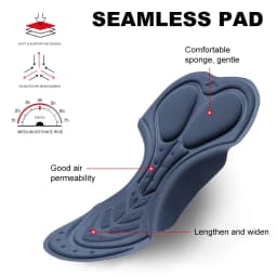 Santic Men's Cycling Shorts Breathable and Quick Drying Cycling Underwear Shock Absorbing Cushion Cycling Shorts for 4 Hours