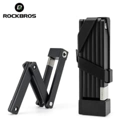 ROCKBROS Folding Bicycle Lock Motorcycle MTB Road Bike Lock High Security Anti Theft Scooter Electric E-Bike Bicycle Accessories