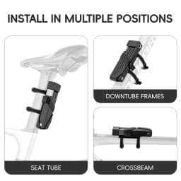 ROCKBROS Folding Bicycle Lock Motorcycle MTB Road Bike Lock High Security Anti Theft Scooter Electric E-Bike Bicycle Accessories