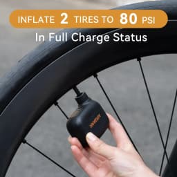 AIRBANK Mini Portable Bicycle Pump Rechargeable Air Inflator 100PSI Type-C Bike Accessories for Schrader Presta Bike Tires AS100