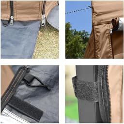 10x10 Canopy Tent Double Layer Sidewalls with Zipper Gazebo Sun Shading Mesh Side Wall Sun Protection Waterproof