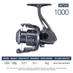 TSURINOYA NEW Spinning Fishing Lure Reel METIS 1000 2000 3000 Long Casting Versatile Ultralight Freshwater Bass Trout Wheel