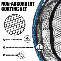 Ultralight 90x35cm Portable Foldable Fishing Net Fast Folding Fly Fishing Hand Nets Lightweight Landing Fish Casting Network