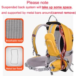 Lightweight Hiking Backpack 25L Hiking Daypack Lightweight Cycling Backpack, Breathable Day Pack, Backpacking for Women Men