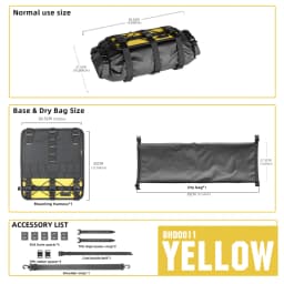 Rhinowalk Bicycle Handlebar Bag 8L-13L Waterproof Bike Front Tube Cycling Removable Dry Bag Mounts Set Fit Mtb Road Gravel Bike