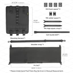 Rhinowalk Bicycle Handlebar Bag 8L-13L Waterproof Bike Front Tube Cycling Removable Dry Bag Mounts Set Fit Mtb Road Gravel Bike