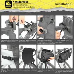 Rhinowalk Bicycle Handlebar Bag 8L-13L Waterproof Bike Front Tube Cycling Removable Dry Bag Mounts Set Fit Mtb Road Gravel Bike