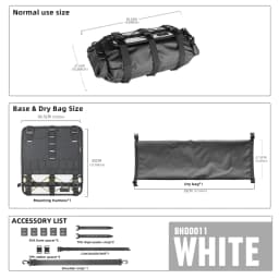 Rhinowalk Bicycle Handlebar Bag 8L-13L Waterproof Bike Front Tube Cycling Removable Dry Bag Mounts Set Fit Mtb Road Gravel Bike