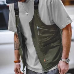 Loose Fashionable Pocket Vest Fishing Jacket Men's Outdoor Fapanese Workwear Functional American Vest Suspender Summer