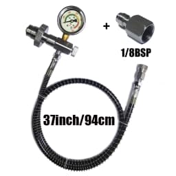 HPA Scuba HP Air Fill Station Refill Filling Connector Adapter DIN Big Gas Tank To Small Cylinder Bottle G5/8 Stainless Steel