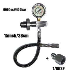 HPA Scuba HP Air Fill Station Refill Filling Connector Adapter DIN Big Gas Tank To Small Cylinder Bottle G5/8 Stainless Steel