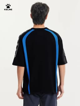 KELME Soccer Retro Culture Shirt Men's Trendy Fashion Short Sleeve Sports Casual Top