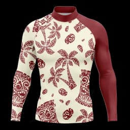 Hot Men's Surfing Shirt Sunset Camo Rashguard RIGHTTRACK For Surf Sportswear Beach UV Swimwear UPF50+ Fabric Clothes