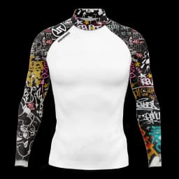 Hot Men's Surfing Shirt Sunset Camo Rashguard RIGHTTRACK For Surf Sportswear Beach UV Swimwear UPF50+ Fabric Clothes