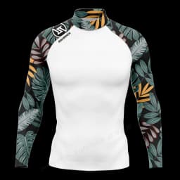 Hot Men's Surfing Shirt Sunset Camo Rashguard RIGHTTRACK For Surf Sportswear Beach UV Swimwear UPF50+ Fabric Clothes