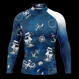 Hot Men's Surfing Shirt Sunset Camo Rashguard RIGHTTRACK For Surf Sportswear Beach UV Swimwear UPF50+ Fabric Clothes
