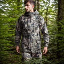 Men's Hunting Raincoat Dew Point Jacket Camouflage Fishing Hunting Clothing