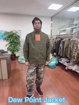 Men's Hunting Raincoat Dew Point Jacket Camouflage Fishing Hunting Clothing