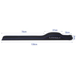 LIXADA Waterproof Fishing Rod Bag 1.3 m Fishing Pole Protective Pouch Hard Shell Fishing Tackle Storage Bag of Fishing Accessory