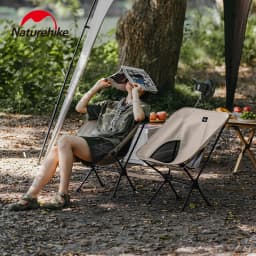 Naturehike Portable Folding Chair With Storage Bag Outdoor Lounge Chairs Lightweight Camping Picnic BBQ Fishing Widen Chairs