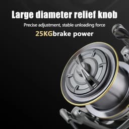 Rooblinos Stainless Steel Bearing Spinning Fishing Reel 8000 9000 10000 12000 14000 25KG Powerful Reel Saltwater Fresh Water