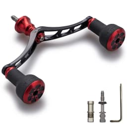 HEIGHTEN 98mm Spinning Reel Handle with TPE Knobs for Shimano Stradic Daiwa Airity Spinning Reel