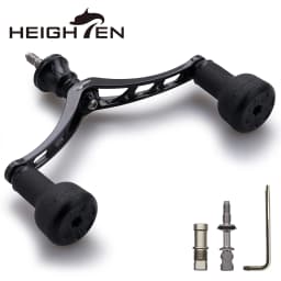 HEIGHTEN 98mm Spinning Reel Handle with TPE Knobs for Shimano Stradic Daiwa Airity Spinning Reel