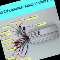 60V 72V 1000W 1500W 2000W controller for Citycoco electric vehicle sine wave original controller accessories