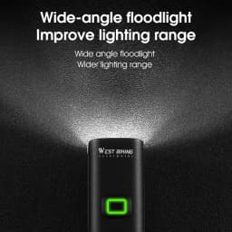 WEST BIKING Quick Release Hoisting Bicycle Light 1000LM High Bright Bike Headlight Type-C Charging Portable Cycling Flashlight
