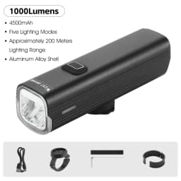 WEST BIKING Quick Release Hoisting Bicycle Light 1000LM High Bright Bike Headlight Type-C Charging Portable Cycling Flashlight