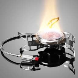 Bulin Outdoor Gas Stove Folding Cooking Furnace Camp Cookware Split Gas Furnace Stove for Camping Hiking Picnic with Pot