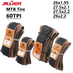 JILUER MTB Bicycle Tire 26x1.95 27.5x2.1 27.5x2.2 29x2.2-INCH MTB Bike Off-road Downhill Tire 60 TPI Yellow Bike Tire