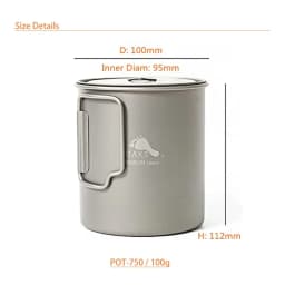 TOAKS Titanium 750ml Pot