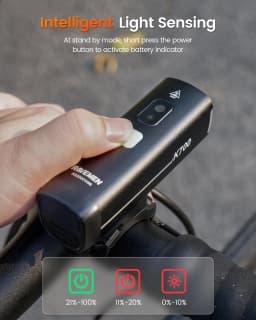 Ravemen LED Bike Front Light Bicycle Headlight Rechargeable K700+AUB01 Mount Auto On-off Smart Daytime Riding Mode Waterproof