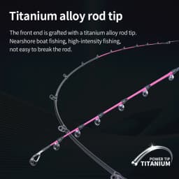 Fishing Rod for Casting Jigging Rod 1.7m slow Jigging Rod Powerful titanium tip for squid Octopus egi Boat Rod