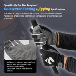 Noeby Fishing Gloves Non-slip Full Finger Cut Resistant Outdoor Anti-UV Casting Jigging Fishing Gloves Men Women Sport Tackle
