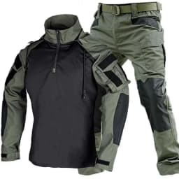 Outdoor Uniform Tactical Suits Wear Resistant T-Shirt Hood Pants Men Clothes Combat Shirts Airsoft Paintball Hunting Clothing