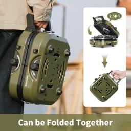 Naturehike Dual Fire Folding Gas Stove Outdoor Portable Picnic Equipment Camping Cookware NH22RJ003
