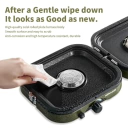 Naturehike Dual Fire Folding Gas Stove Outdoor Portable Picnic Equipment Camping Cookware NH22RJ003