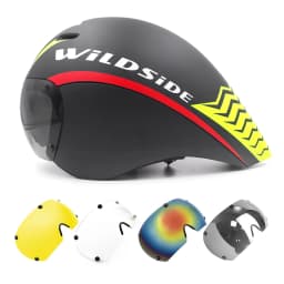 Wildside Aero TT Road Bicycle Helmet Racing Cycling Sports Triathlon TT Ultralight Bike Safety Helmet Goggles Bike accessories