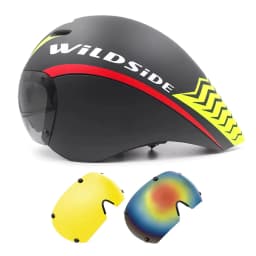 Wildside Aero TT Road Bicycle Helmet Racing Cycling Sports Triathlon TT Ultralight Bike Safety Helmet Goggles Bike accessories