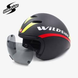 Wildside Aero TT Road Bicycle Helmet Racing Cycling Sports Triathlon TT Ultralight Bike Safety Helmet Goggles Bike accessories