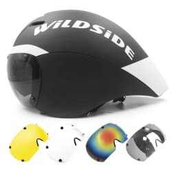 Wildside Aero TT Road Bicycle Helmet Racing Cycling Sports Triathlon TT Ultralight Bike Safety Helmet Goggles Bike accessories