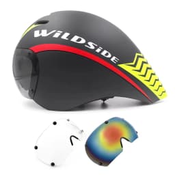 Wildside Aero TT Road Bicycle Helmet Racing Cycling Sports Triathlon TT Ultralight Bike Safety Helmet Goggles Bike accessories
